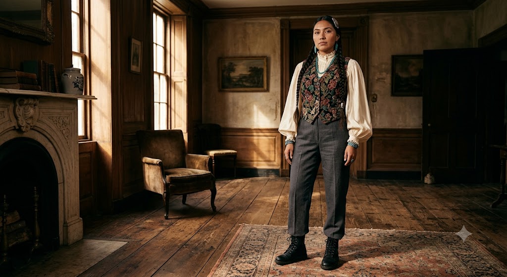 Vintage Tapestry Waistcoat and Tailored Trousers